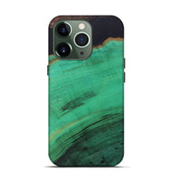 iPhone 13 Pro Wood+Resin Live Edge Phone Case - Orion (Pure Black, 698229)