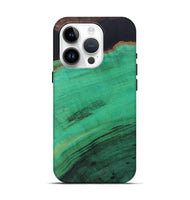 iPhone 15 Pro Wood+Resin Live Edge Phone Case - Orion (Pure Black, 698229)