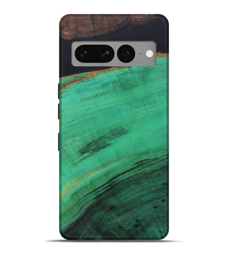 Pixel 7 Pro Wood+Resin Live Edge Phone Case - Orion (Pure Black, 698229)