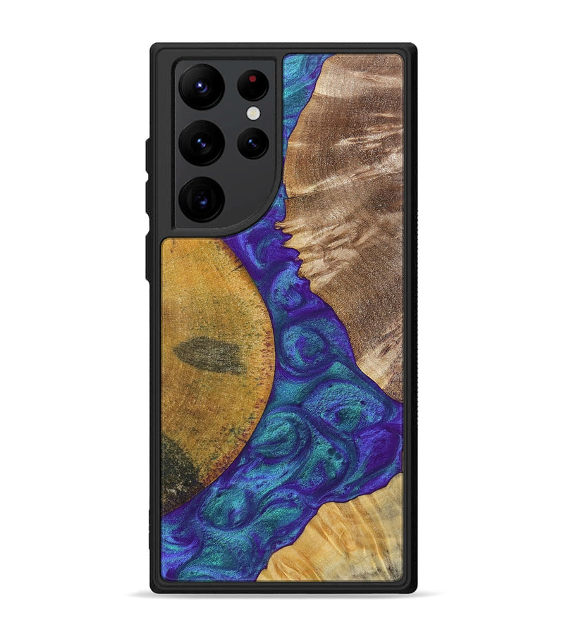 Galaxy S22 Ultra Wood+Resin Phone Case - Molly (Mosaic, 698312)
