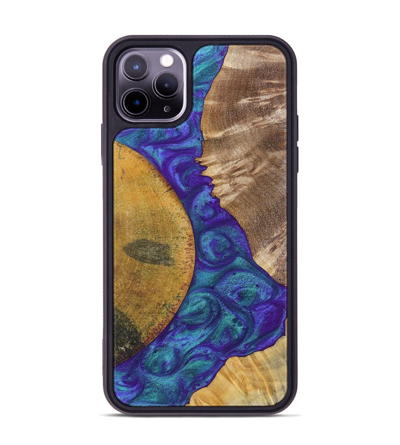 iPhone 11 Pro Max Wood+Resin Phone Case - Molly (Mosaic, 698312)