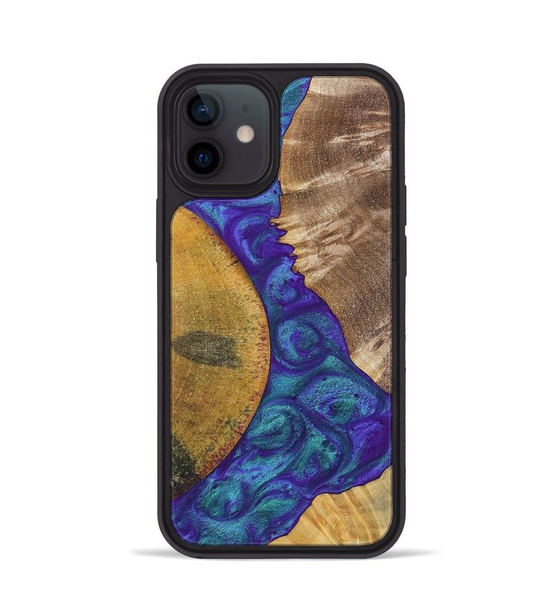 iPhone 12 Wood+Resin Phone Case - Molly (Mosaic, 698312)