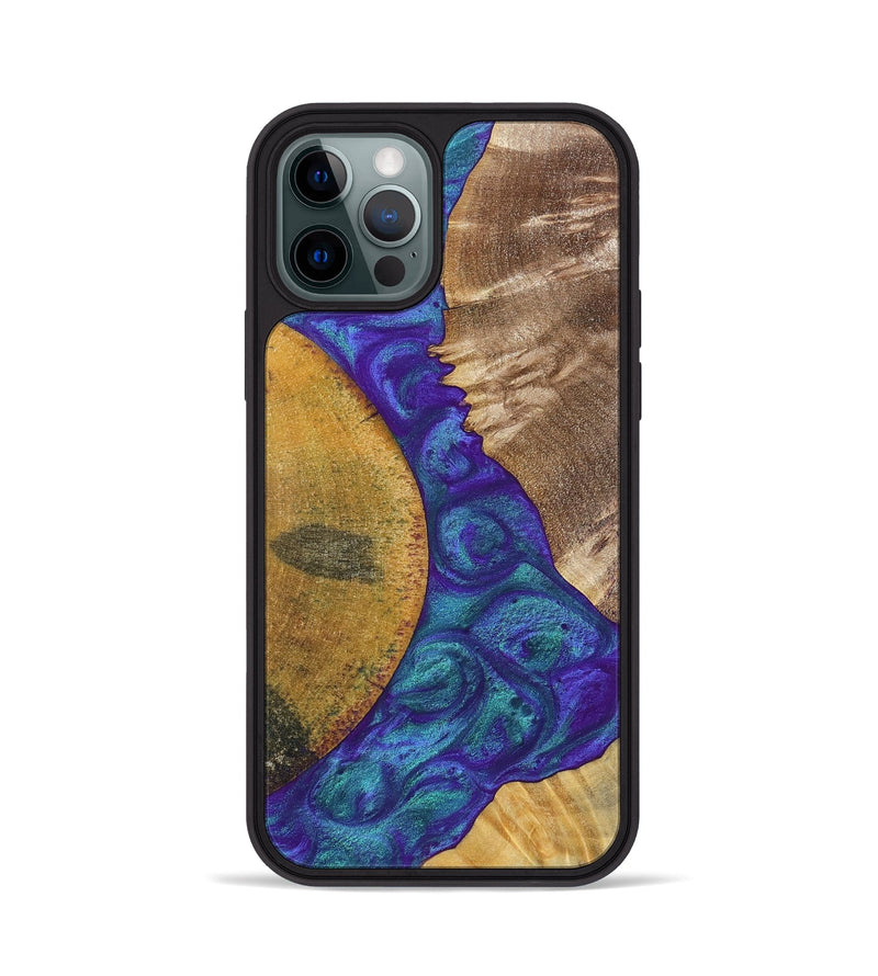 iPhone 12 Pro Wood+Resin Phone Case - Molly (Mosaic, 698312)
