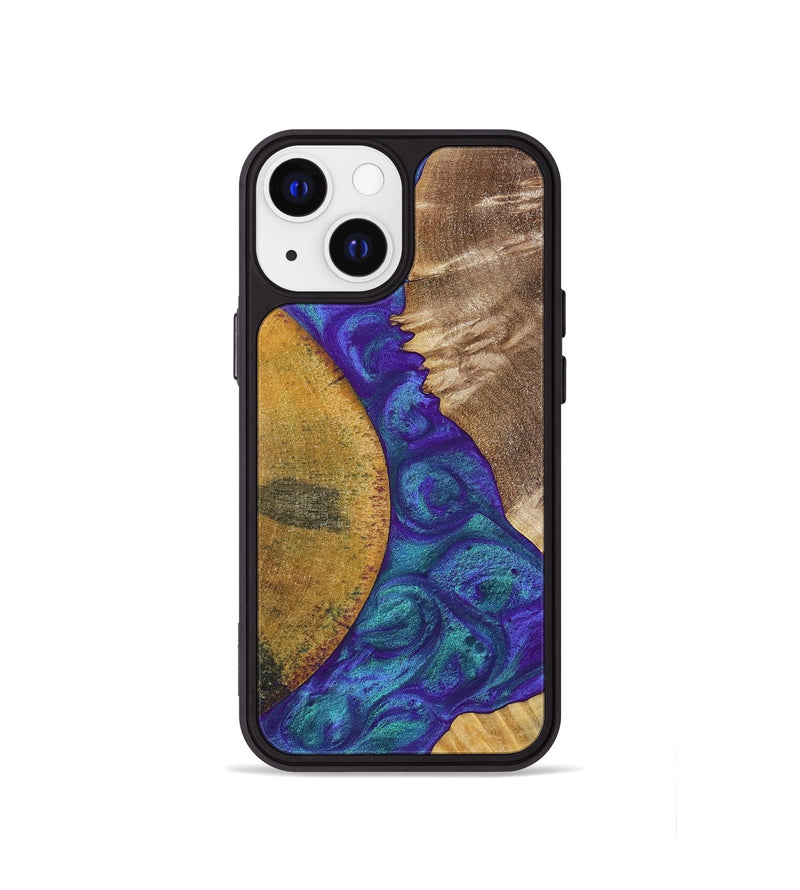 iPhone 13 mini Wood+Resin Phone Case - Molly (Mosaic, 698312)