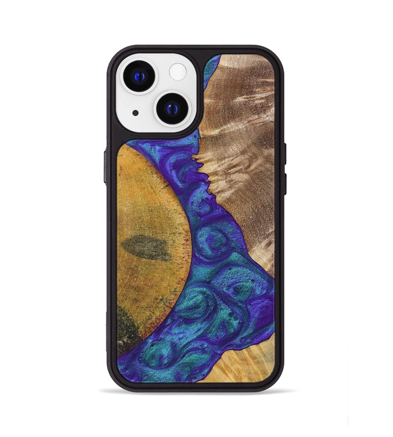 iPhone 13 Wood+Resin Phone Case - Molly (Mosaic, 698312)
