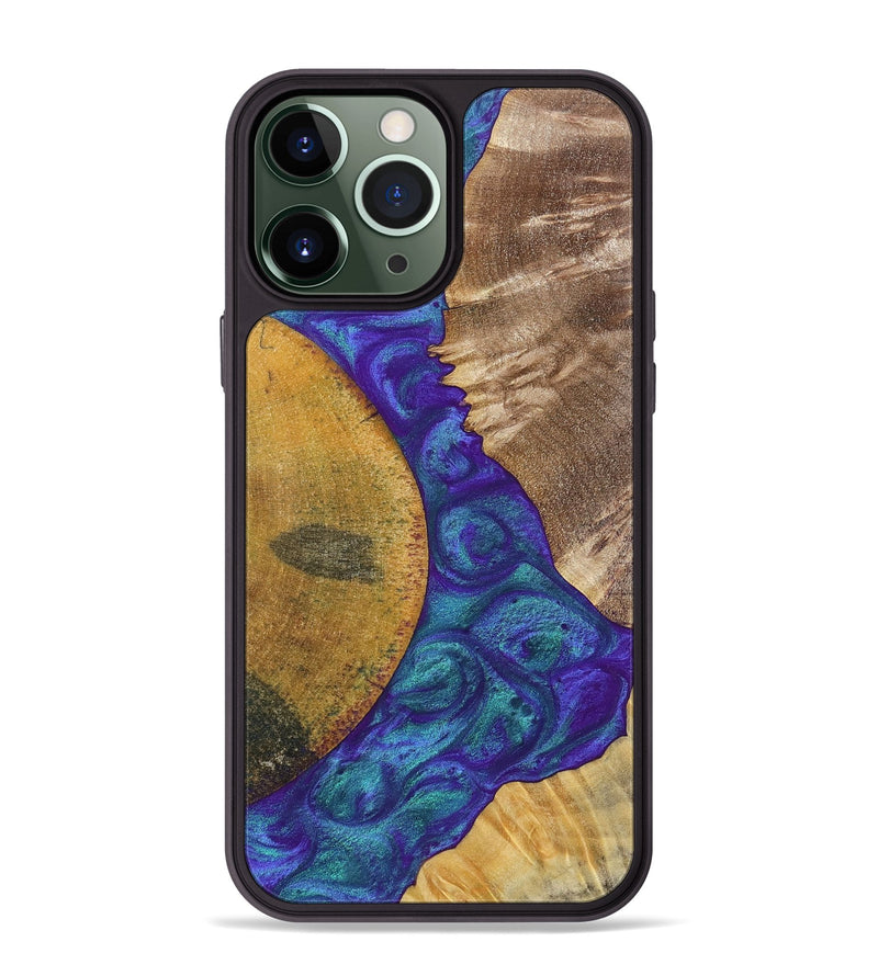 iPhone 13 Pro Max Wood+Resin Phone Case - Molly (Mosaic, 698312)
