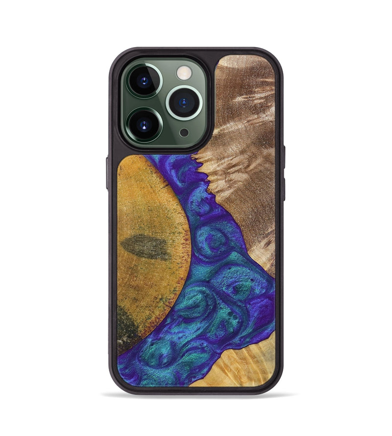 iPhone 13 Pro Wood+Resin Phone Case - Molly (Mosaic, 698312)