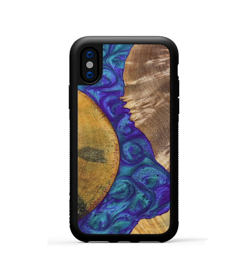 iPhone Xs Wood+Resin Phone Case - Molly (Mosaic, 698312)