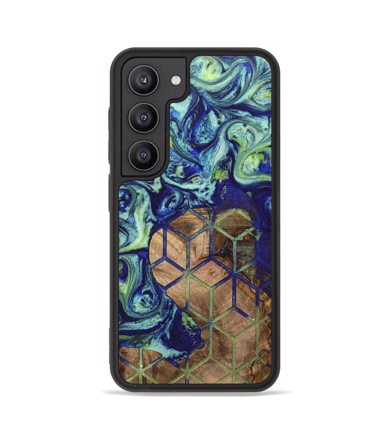 Galaxy S23 Wood+Resin Phone Case - Branden (Pattern, 698320)