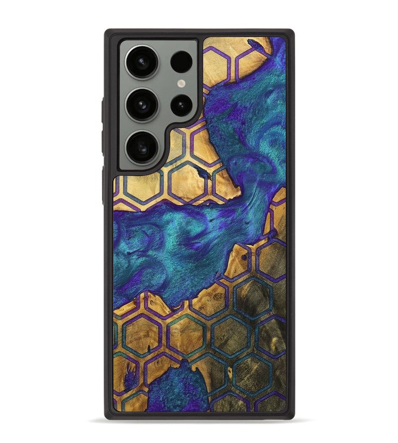 Galaxy S23 Ultra Wood+Resin Phone Case - Joe (Pattern, 698323)
