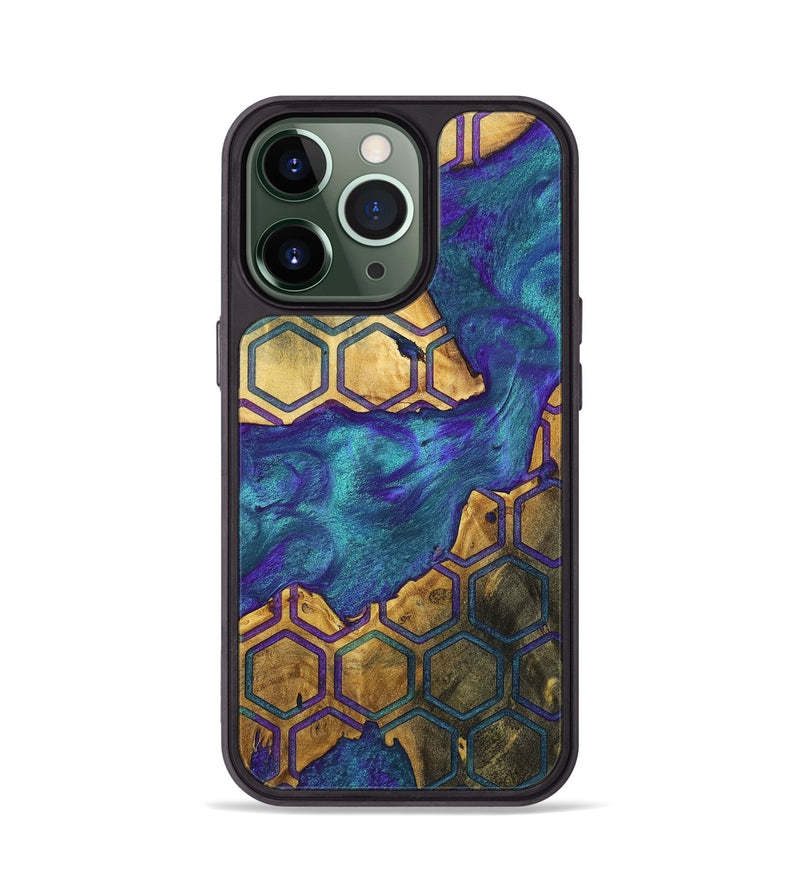 iPhone 13 Pro Wood+Resin Phone Case - Joe (Pattern, 698323)