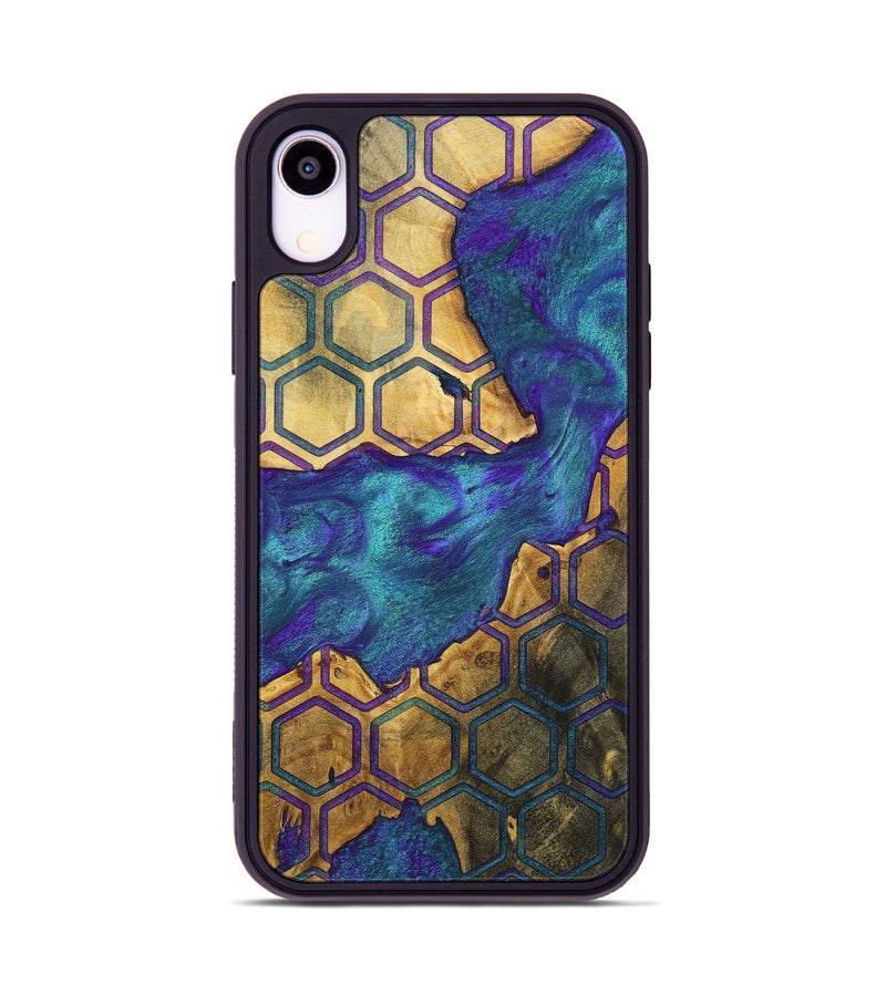 iPhone Xr Wood+Resin Phone Case - Joe (Pattern, 698323)