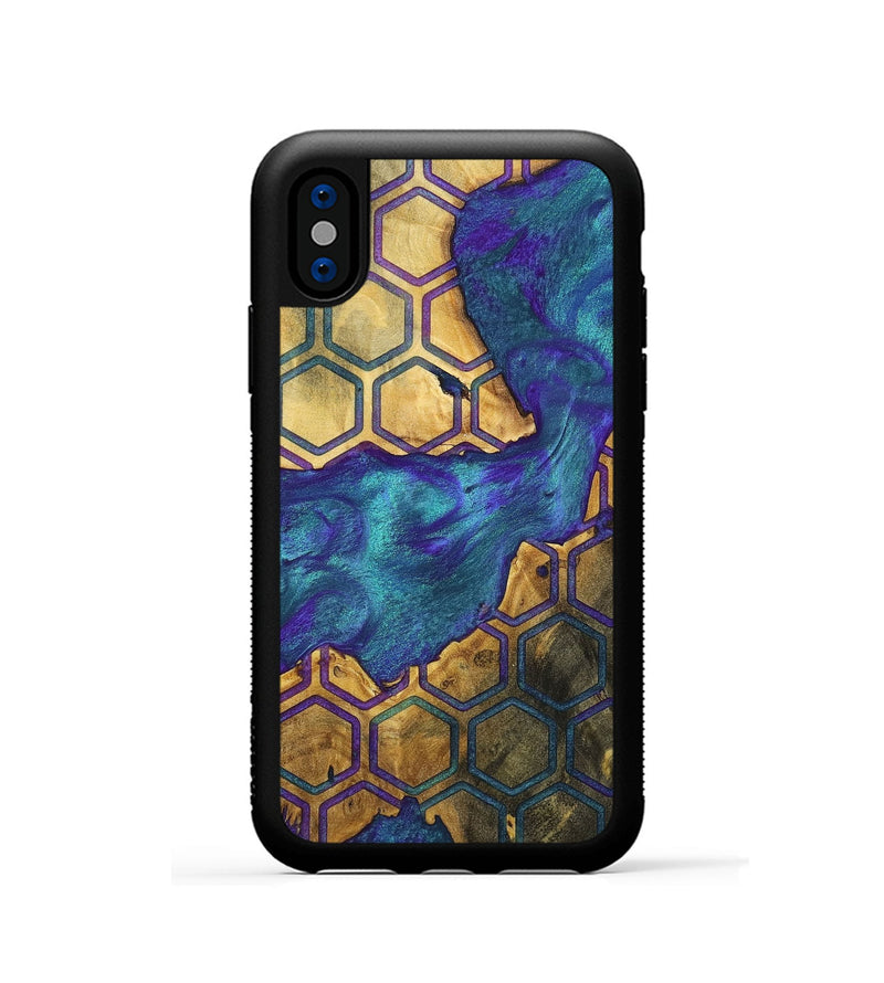 iPhone Xs Wood+Resin Phone Case - Joe (Pattern, 698323)