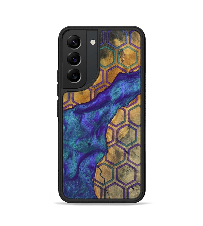 Galaxy S22 Wood+Resin Phone Case - Lula (Pattern, 698331)