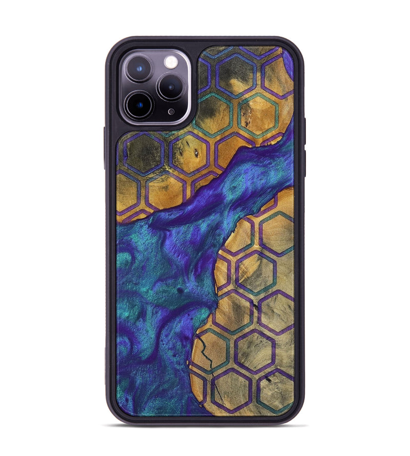 iPhone 11 Pro Max Wood+Resin Phone Case - Lula (Pattern, 698331)