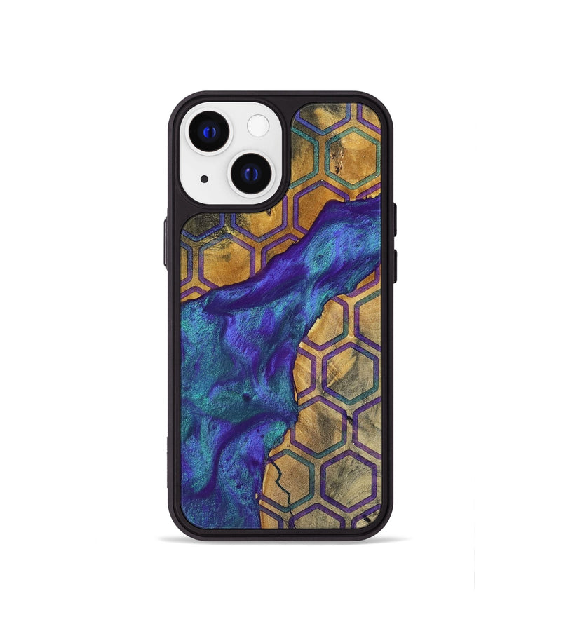 iPhone 13 mini Wood+Resin Phone Case - Lula (Pattern, 698331)