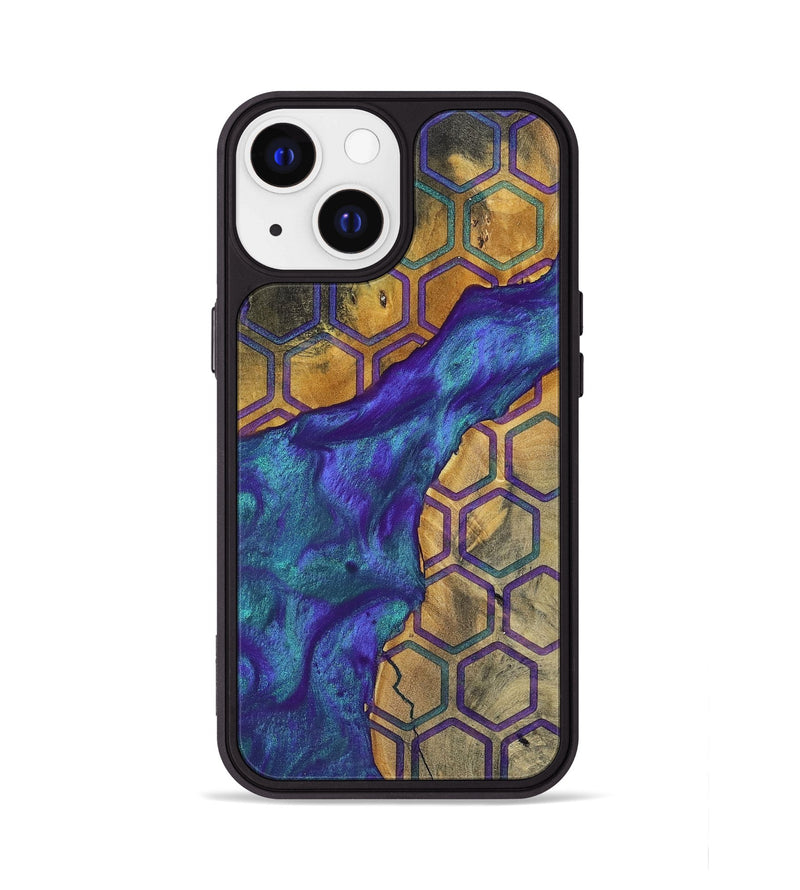 iPhone 13 Wood+Resin Phone Case - Lula (Pattern, 698331)