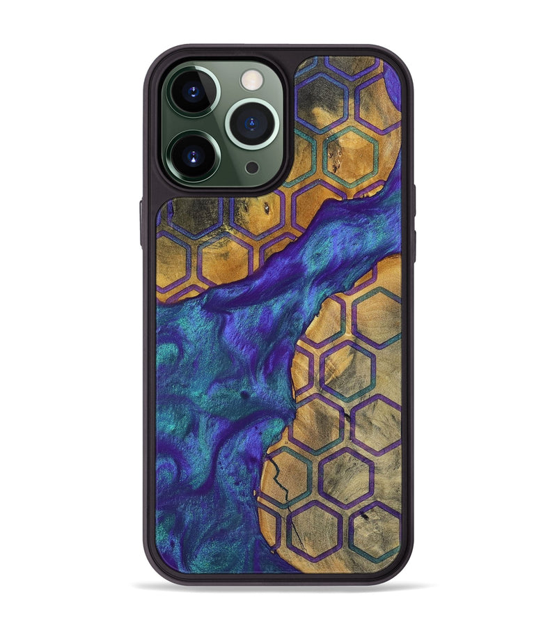 iPhone 13 Pro Max Wood+Resin Phone Case - Lula (Pattern, 698331)