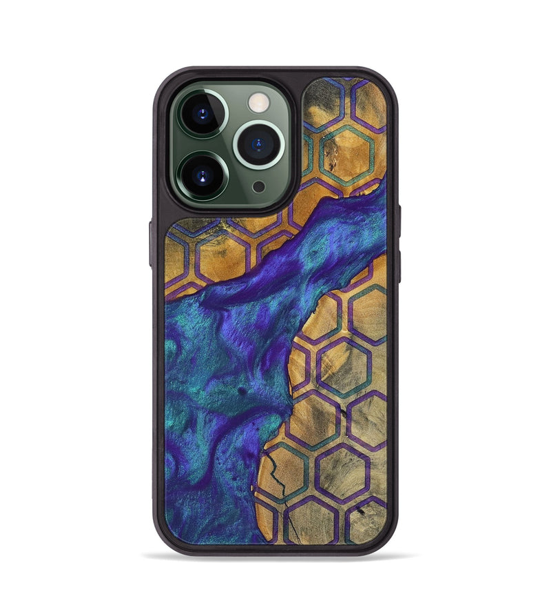 iPhone 13 Pro Wood+Resin Phone Case - Lula (Pattern, 698331)