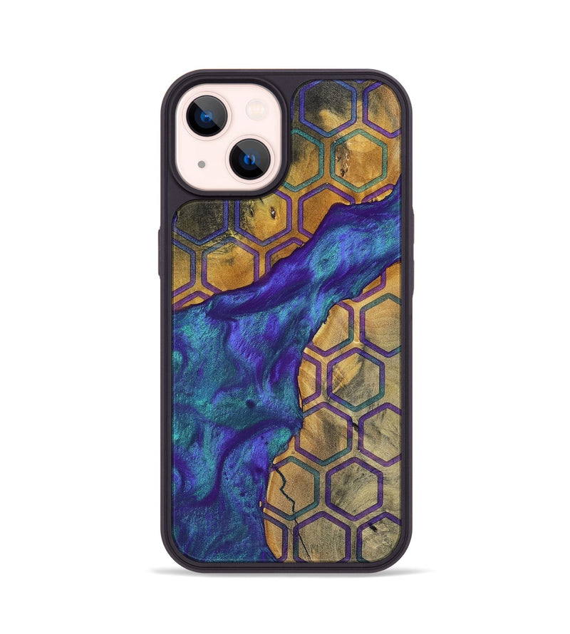 iPhone 14 Wood+Resin Phone Case - Lula (Pattern, 698331)