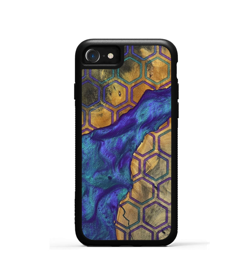 iPhone SE Wood+Resin Phone Case - Lula (Pattern, 698331)
