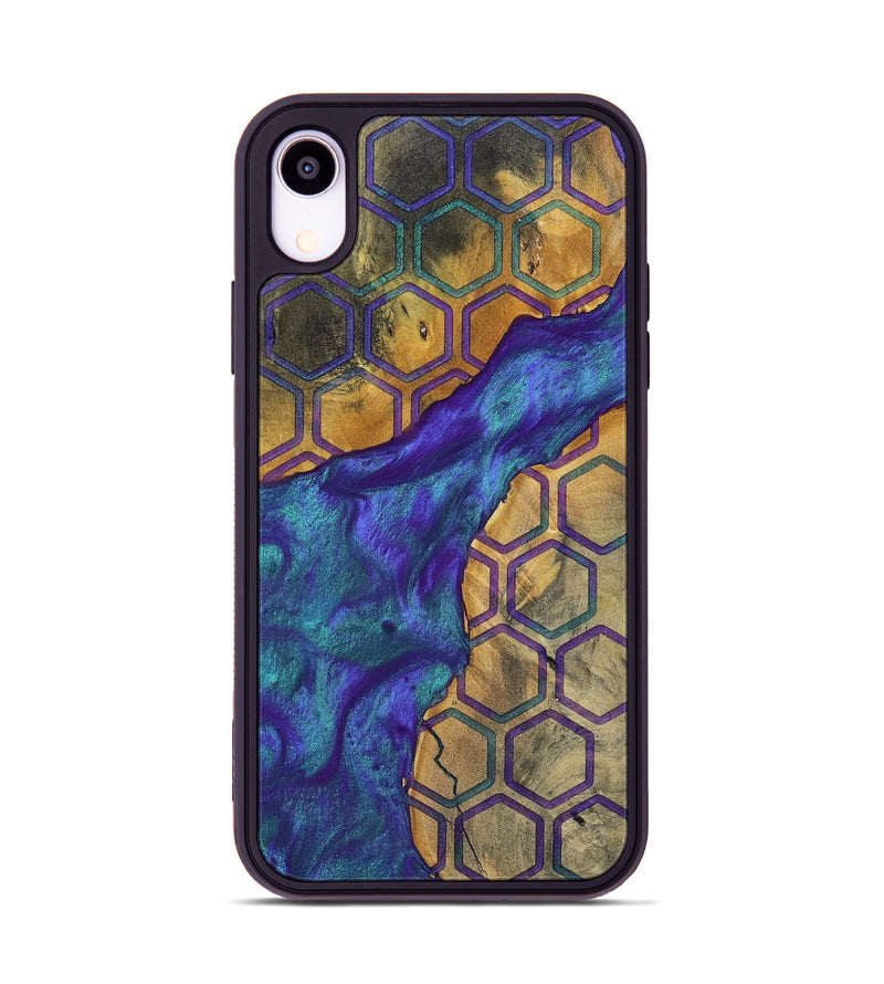 iPhone Xr Wood+Resin Phone Case - Lula (Pattern, 698331)