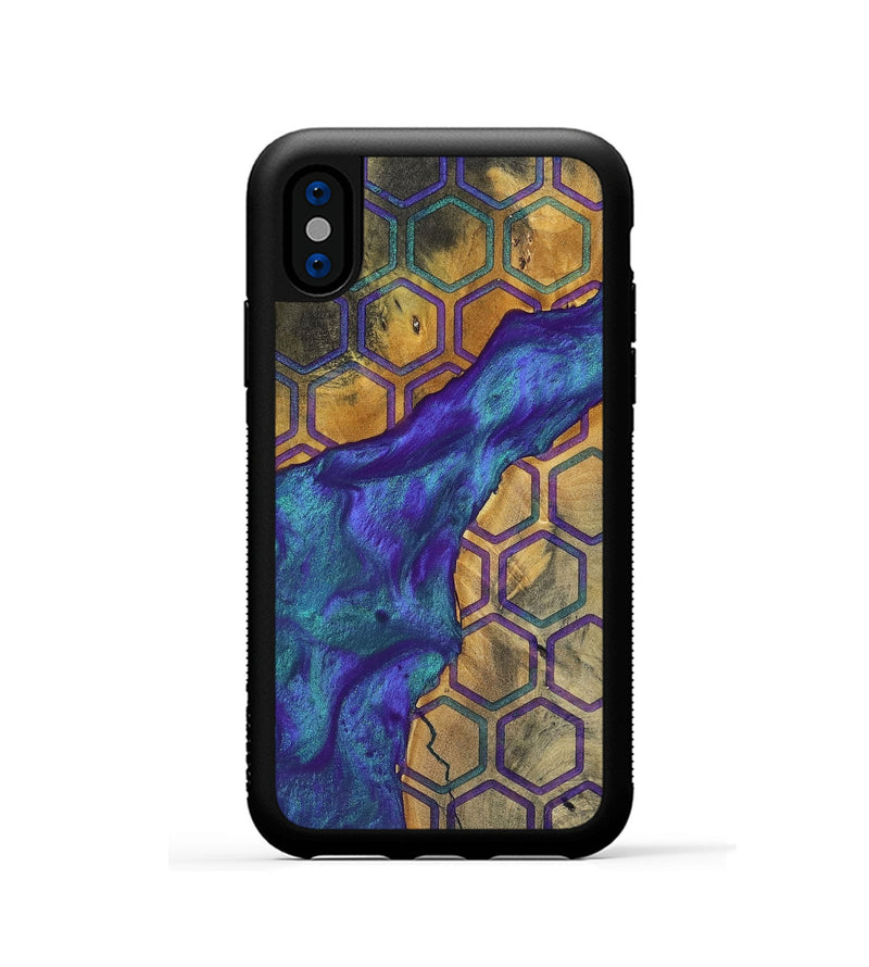 iPhone Xs Wood+Resin Phone Case - Lula (Pattern, 698331)