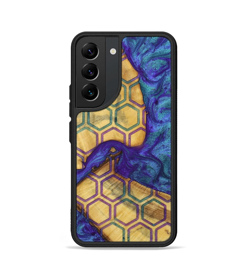 Galaxy S22 Wood+Resin Phone Case - Sara (Pattern, 698333)