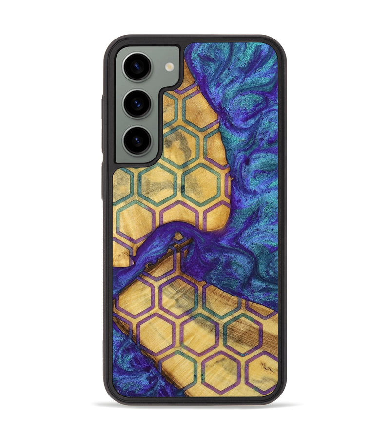 Galaxy S23 Plus Wood+Resin Phone Case - Sara (Pattern, 698333)