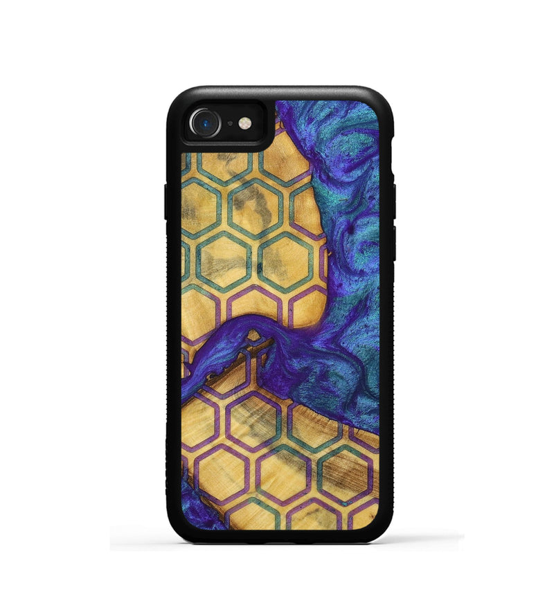 iPhone SE Wood+Resin Phone Case - Sara (Pattern, 698333)