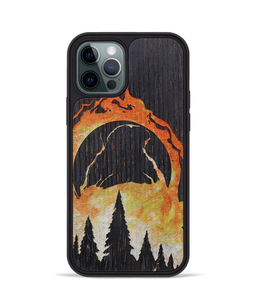 iPhone 12 Pro Wood+Resin Phone Case - Walter (Eclipse, 698351)