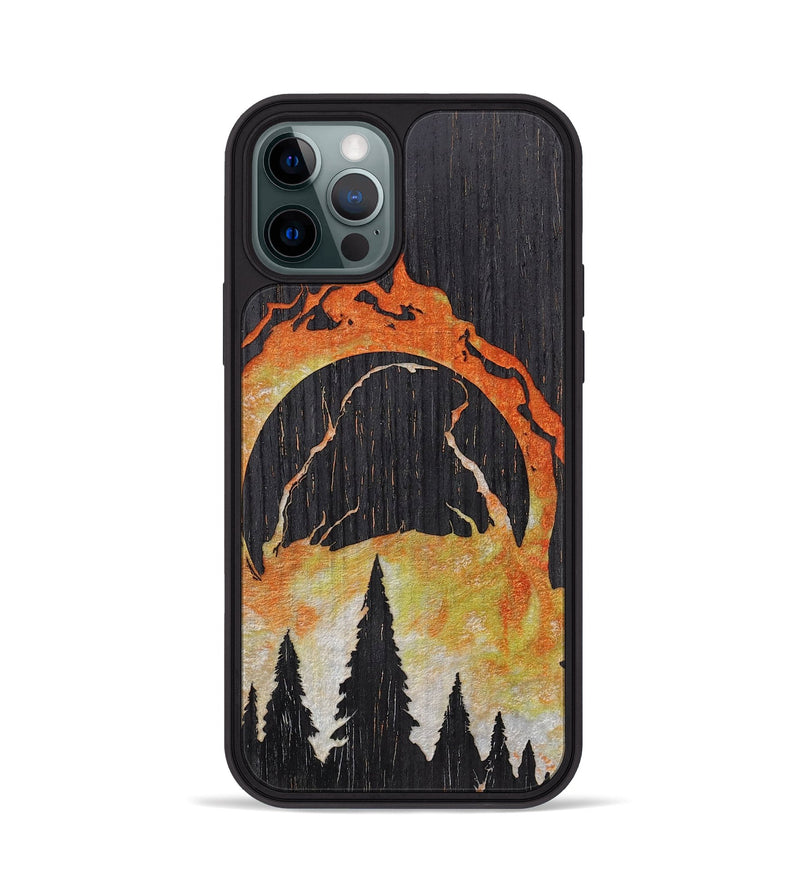 iPhone 12 Pro Wood+Resin Phone Case - Walter (Eclipse, 698351)
