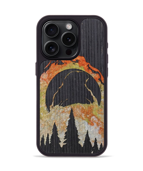 iPhone 15 Pro Wood+Resin Phone Case - Arabella (Eclipse, 698364)