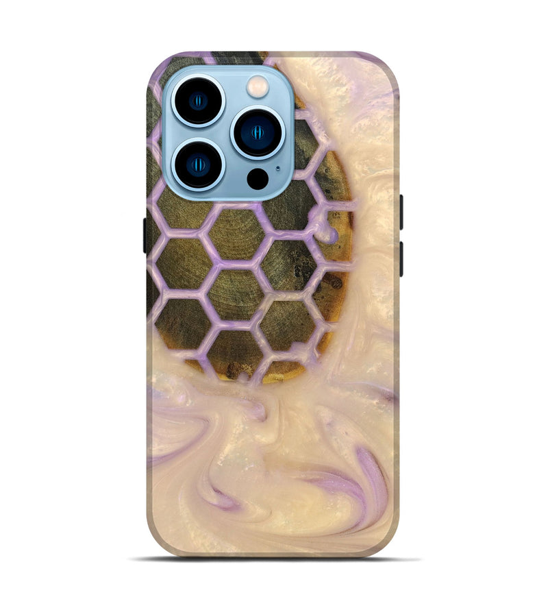 iPhone 14 Pro Wood+Resin Live Edge Phone Case - Laverne (Pattern, 698515)