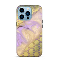 iPhone 14 Pro Wood+Resin Live Edge Phone Case - Lucille (Pattern, 698516)