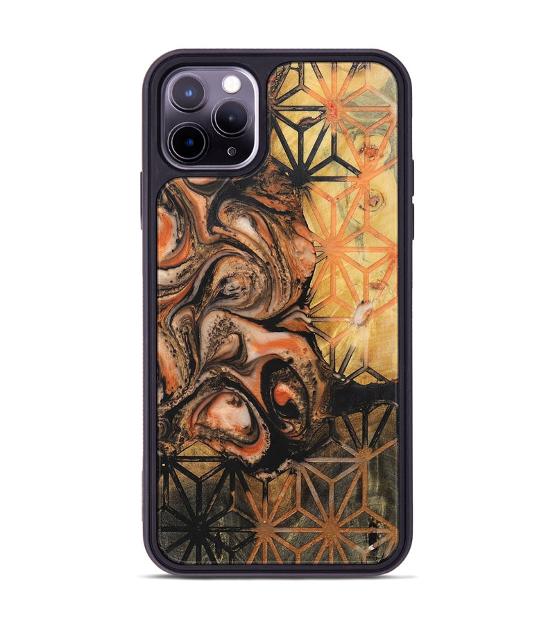 iPhone 11 Pro Max Wood+Resin Phone Case - Dylan (Pattern, 698587)