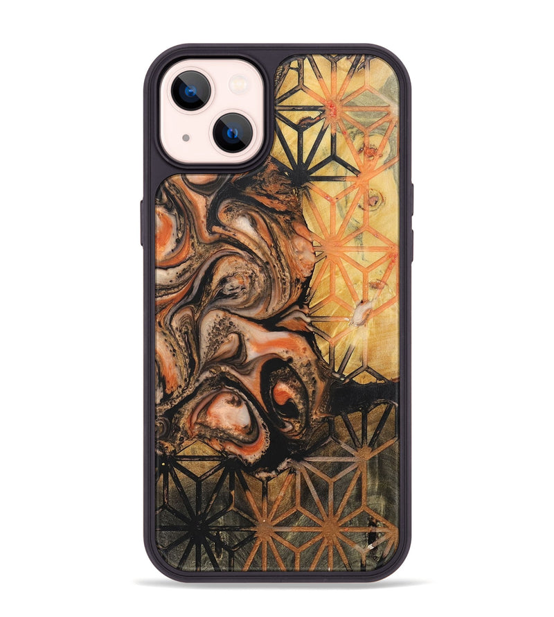 iPhone 14 Plus Wood+Resin Phone Case - Dylan (Pattern, 698587)