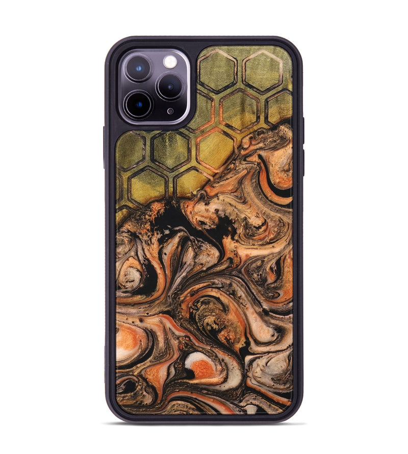 iPhone 11 Pro Max Wood+Resin Phone Case - Kailey (Pattern, 698591)