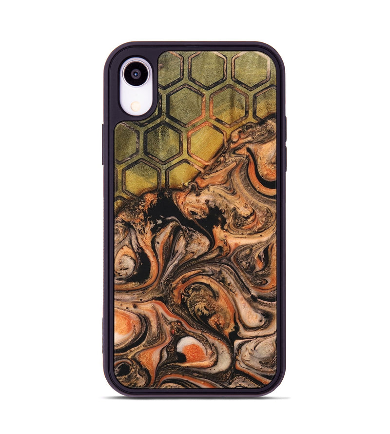 iPhone Xr Wood+Resin Phone Case - Kailey (Pattern, 698591)