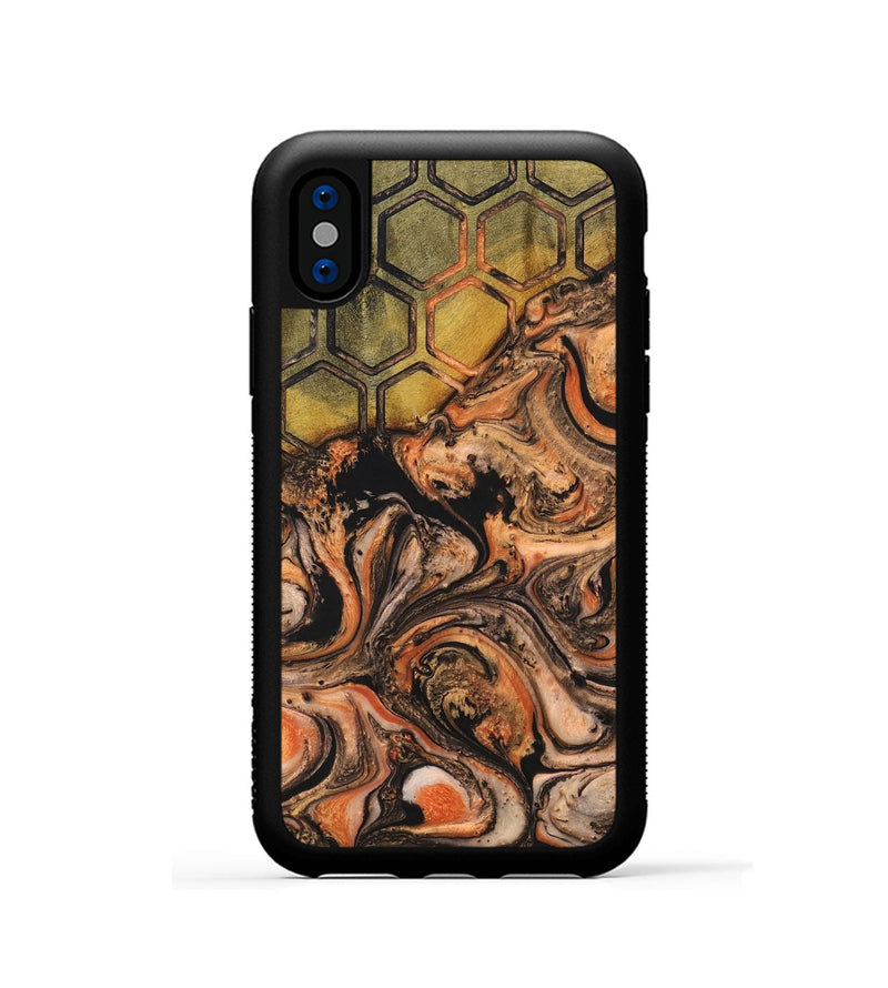 iPhone Xs Wood+Resin Phone Case - Kailey (Pattern, 698591)