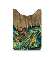 Live Edge Wood+Resin Wallet - Cathy (Green, 698605)