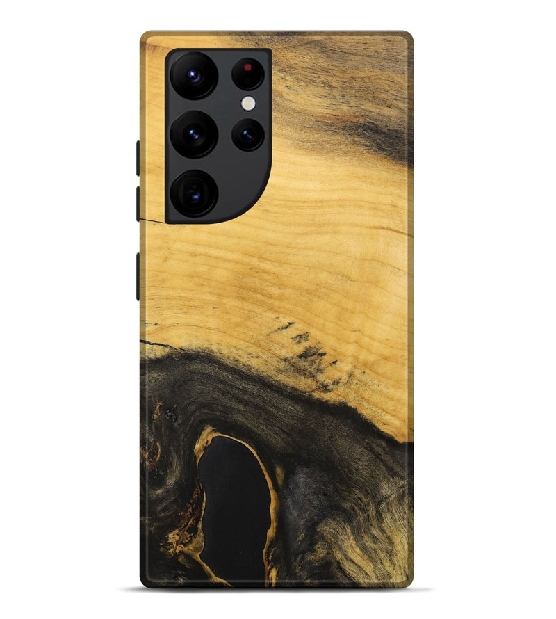 Galaxy S22 Ultra Wood+Resin Live Edge Phone Case - Bennett (Wood Burl, 698619)