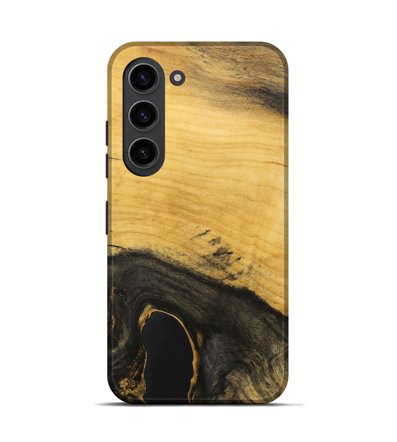 Galaxy S23 Wood+Resin Live Edge Phone Case - Bennett (Wood Burl, 698619)