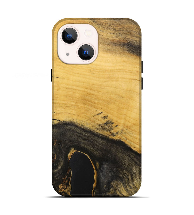 iPhone 13 Wood+Resin Live Edge Phone Case - Bennett (Wood Burl, 698619)