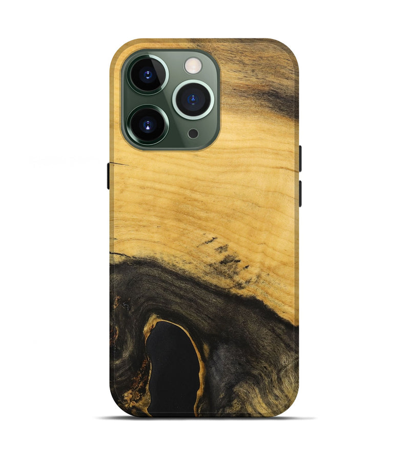 iPhone 13 Pro Wood+Resin Live Edge Phone Case - Bennett (Wood Burl, 698619)