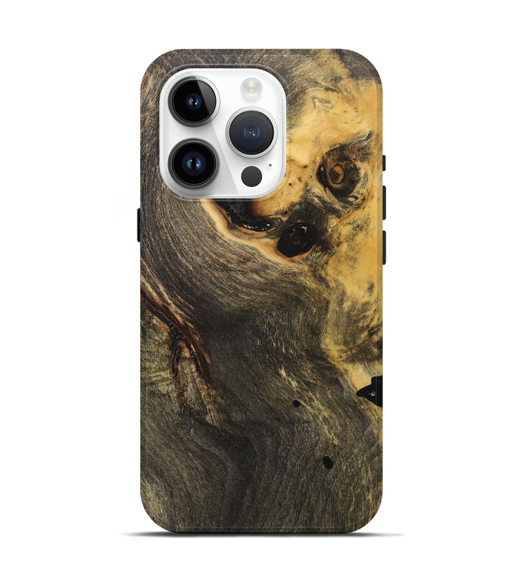 iPhone 15 Pro Wood+Resin Live Edge Phone Case - Irving (Wood Burl, 698621)