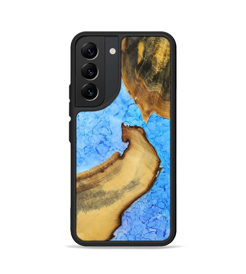 Galaxy S22 Wood+Resin Phone Case - Shelley (Watercolor, 698665)