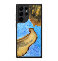 Galaxy S22 Ultra Wood+Resin Phone Case - Shelley (Watercolor, 698665)