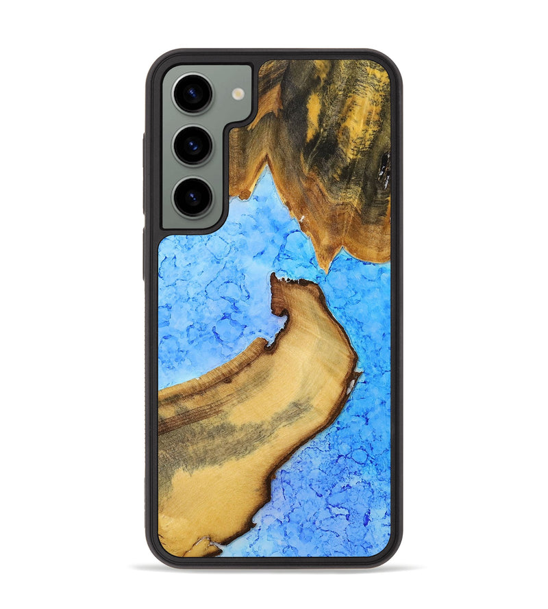 Galaxy S23 Plus Wood+Resin Phone Case - Shelley (Watercolor, 698665)