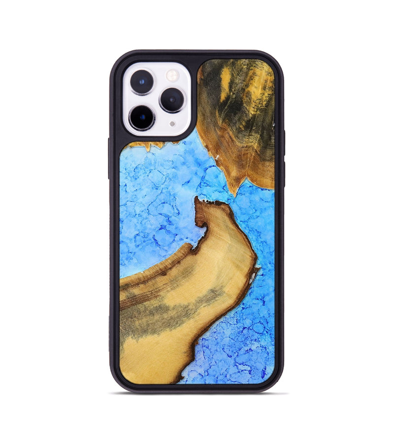 iPhone 11 Pro Wood+Resin Phone Case - Shelley (Watercolor, 698665)